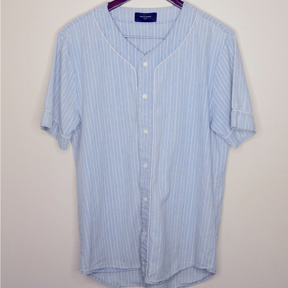 Cotton On Mens Baseball Button Down Jersey